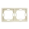 Ramka podwójna beżowa BMR2/12 Kontakt-Simon Basic