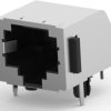 Socket, RJ45, 8 pole, 8P8C, Cat 3, solder connection, through hole, 5406429-1