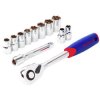 WorkPro WP202558 Socket Wrench Set 12-piece Metric Steel
