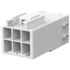 Socket housing, 6 pole, pitch 3.96 mm, straight, natural, 179466-1