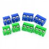 ARK 2-pin 5.08 mm Terminal Block Connector - for PCB Mounting - Green - 10 pcs.