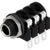 Złącze Jack 6,3mm, żeńskie, gniazdo, kątowe 90, stereo ACJS-MHS