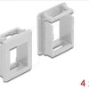 86760 Keystone holder for housing, 4 pieces, white