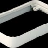 Intermediate ring, ABS, (L x W x H) 68 x 108 x 16 mm, white, for enclosure, A9151017