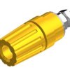 PKI 110 GE Gniazdo laboratoryjne (aparatowe) izolowane 4mm, przyłącze M4, żółte, Hirschmann, 931714103, PKI110