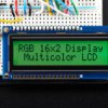 RGB backlight positive LCD 16x2 + extras (black on RGB)