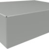 Steel enclosure, (L x W x H) 178 x 127 x 51 mm, gray (RAL 7046), 1441-12