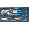 Gedore 2309025 Assortment of forceps in CT module, 4 pieces