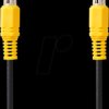 CVGL24100BK20 Composite video cable, RCA <> RCA, 2.00 m, round