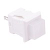 White Off-(On) Momentary Square Push Button Switch SPST 6A