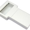 ABS handheld enclosure, (L x W x H) 130 x 234 x 34 mm, light gray (RAL 7035), IP54, 1592ETSDGY
