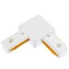 Łącznik Kątowy Narożny Biały Do Listw Szynowych Jednofazowych - Szynoprzewodów