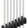 Pin header, 7 pole, pitch 1.27 mm, straight, black, 10060540