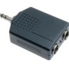 Przejście rozdzielacz Jack wtyk 3,5mm - 2x jack gniazdo 6,3mm