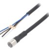 XS3FM8PVC4S10M Przewód przyłączeniowy, M8, PIN: 4, proste, Dł: 10m, wtyk, 1A, XS3