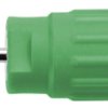 4 mm socket, round plug connection, mounting Ø 12.2 mm, CAT III, green, SEPB 6449 NI / GN