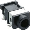 3.5 mm jack panel socket, 3 pole (stereo), SMD, plastic, 1503 03