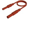 SKS Hirschmann 934046101 Safety Test Lead 4mm plug/jack 100cm Red