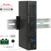63309 External USB 3.0 Industrial Hub 4x USB Type-a