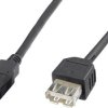 Digitus Kabel USB USB 2.0 Złącze męskie USB-A, Złącze żeńskie USB-A 3.00 m czarny AK-300200-030-S