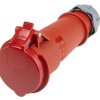 Złącze przemysłowe - zasilające 32A Gniazdo 400 V 4P Żeński MENNEKES Czerwony Montaż na kablu IP44