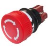 EAO 51-256.025 Series 51 Switch Stop Twist Release Red 1NC/1NO Soldering Term