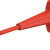 Clamp test probe, red, max. 2.5 mm, L 155 mm, CAT II, socket 4 mm, 24.0224-22