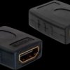 Adapter, HDMI socket to HDMI socket, black, IADAP-HDMI-F/F