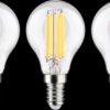 29200 LED filament bulb E14, 2.5 W, 525 lm, 3000 K, pack of 3