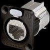 NE8FDX-Y6-B CAT6A panel connector, shielded, black