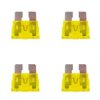 4x 20A samochodowy bezpiecznik nożowy płytkowy 19mm standard ATO ATC