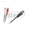 Kabel DIN-2xRCA cinch 1,2m standard
