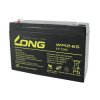 Long WP12-6S VRLA AGM Battery 6V 12Ah Maintenance-Free Low Self-Discharge