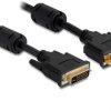 Kabel DVI Delock DELOCK Kabel DVI 24+5 St > DVI Bu Verlä 83108, DVI 24+5pol. do DVI 24+5pol., 3.00 m
