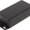 Aluminum die cast enclosure, (L x W x H) 100 x 50 x 25 mm, black (RAL 9005), IP54, 1590GFLBK