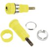 Stäubli 659098-24 SLB2-F28 jack socket 2 mm pin yel insulated rigid socket