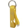 Renkforce RF-6721082 USB cable USB 2.0 USB-C plug Yellow Keyring 0.15 m