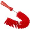 Szczotka do szorowania, Średni, Czerwony, Poliester, zastosowanie: Czyszczenie przemysłowe, Szczotka do czyszczenia rur