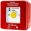 Przycisk ppoż wyłącznika prądu n/t, NC-NO NC-NO, diody uniwersalne (230V AC lub 24V DC) czerw/ziel PPWP-4s A - certyfikat CNBOP