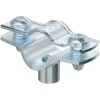 Spacer clamp, closed, max. bundle Ø 12 mm, steel, galvanized, silver, (L x W) 39 x 18 mm, 1362412