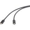 Renkforce RF-6609644 USB-C cable USB 3.2 Black TPE 2m USB-C® plug