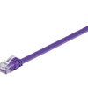 Kabel płaski Patchcord CAT 6 U/UTP RJ45/RJ45 2m fioletowy