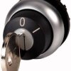 Eaton 111791 M22-WS-MS3 Przycisk kluczykowy pierścień przedni z tworzywa sztucznego klucz czarny 1 szt.