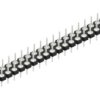 Pin header, 46 pole, pitch 2.54 mm, straight, black, 10043570