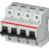 Wyłącznik nadprądowy MCB, Typ B, 4-biegunowy, 32A, 1500V, na szynę DIN, ABB S804PV-SP32, S800PV