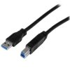 Kabel USB Złącze A USB A Złącze B USB B dł. 1m Kabel USB-A do USB-B USB 3.0 kolor: Czarny