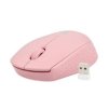 Mysz bezprzewodowa Stork 1600DPI różowa, optyczna USB NMY-2002