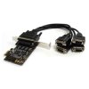StarTech.com PEX4S553B 4 Port RS232 PCI Express Serial Card w/ Breakout Cable