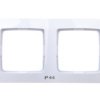 Karo Ramka Podwójna Do Łączników Ip44 Biała Rh-2S/00