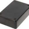 ABS enclosure, (L x W x H) 85 x 56 x 26 mm, black (RAL 9005), IP54, 1591MSBK